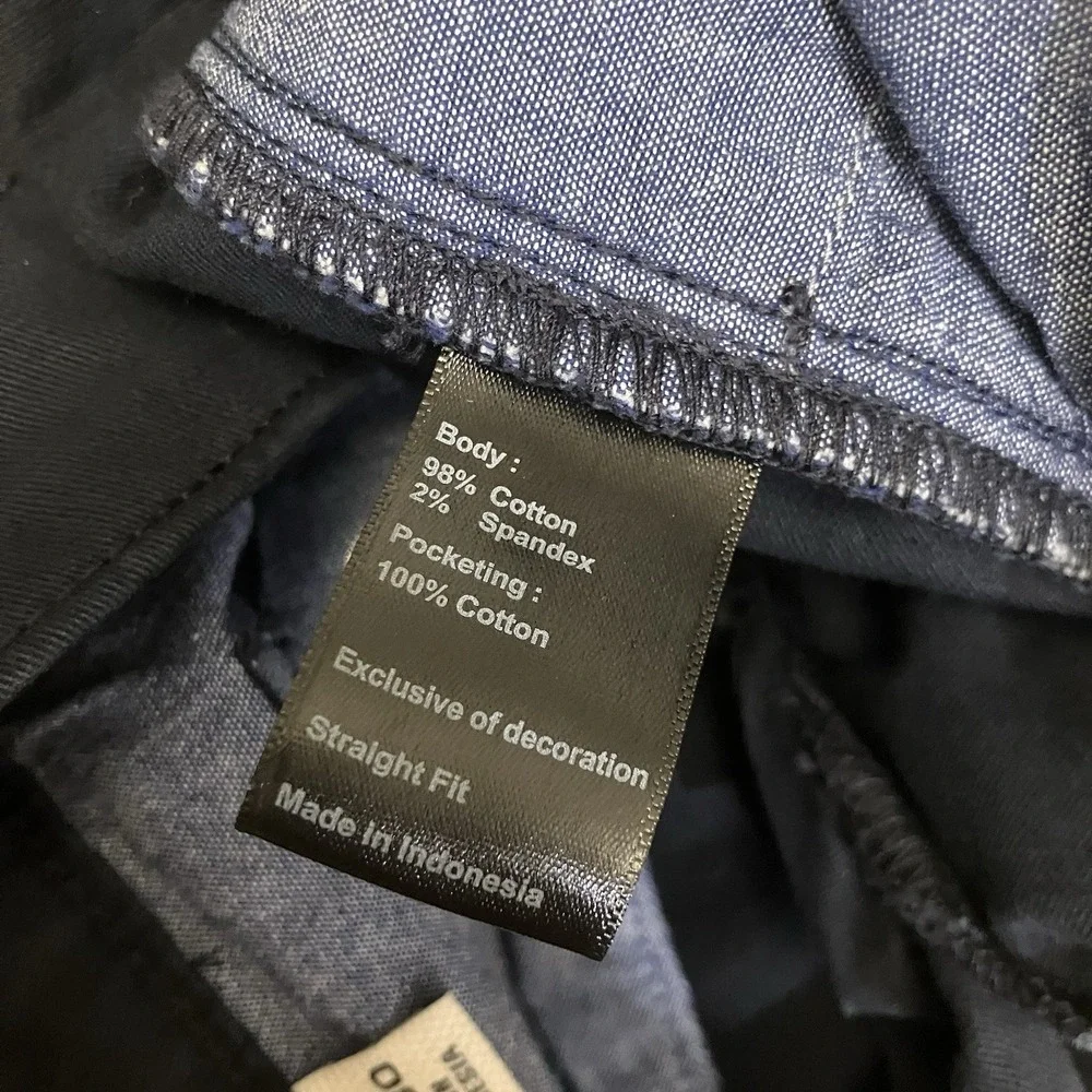Flint and Tinder Pants Mens 28x30 Navy‎ Blue Straight Fit Stretch Chino 5-Pocket